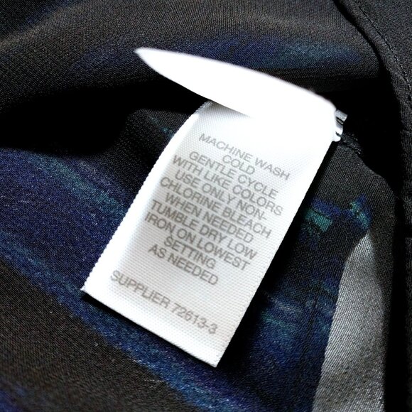 NWT Bisou Bisou Women's Blue/Black Stripe Tank Top Shirt L Large - Picture 7 of 9